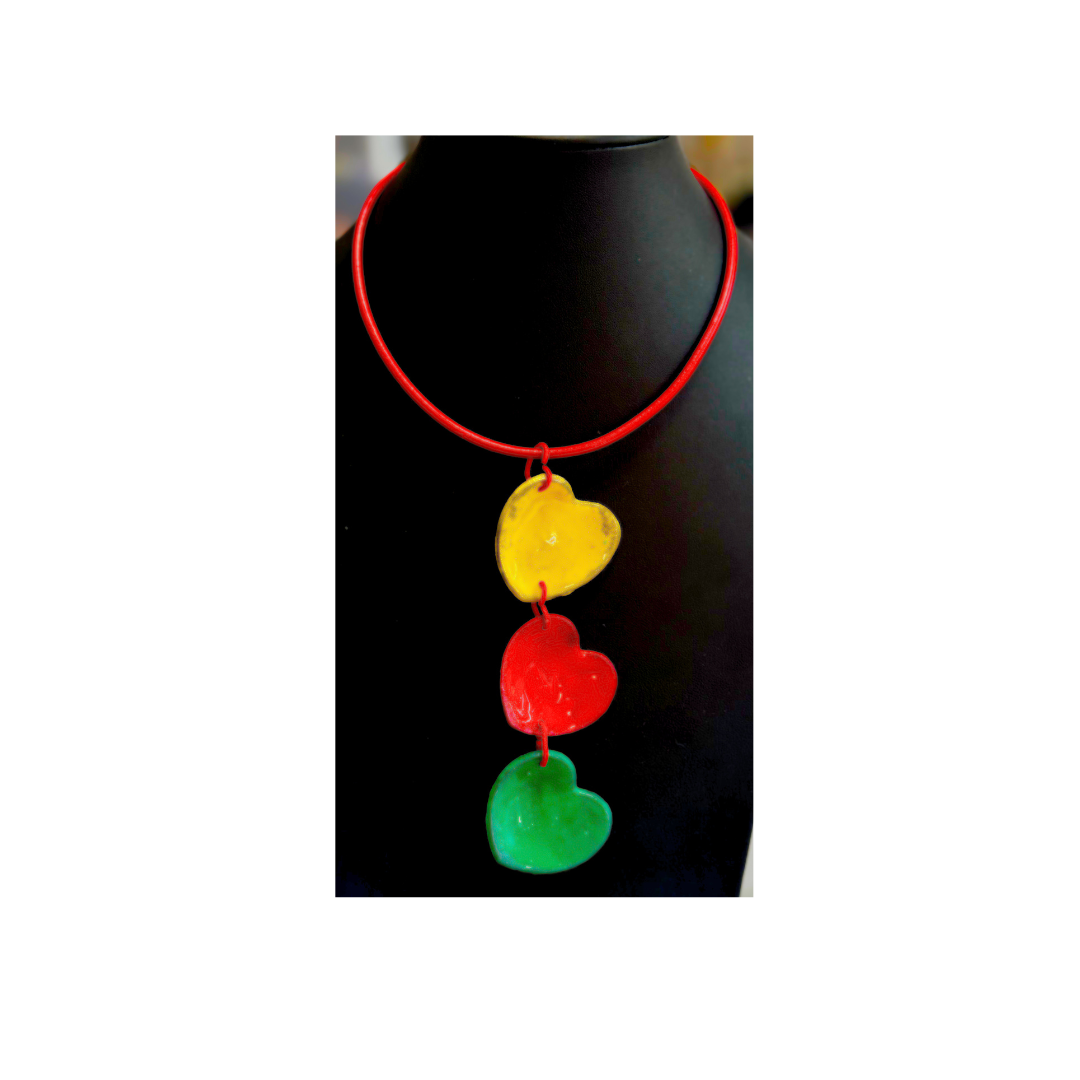 Collar Trío corazones