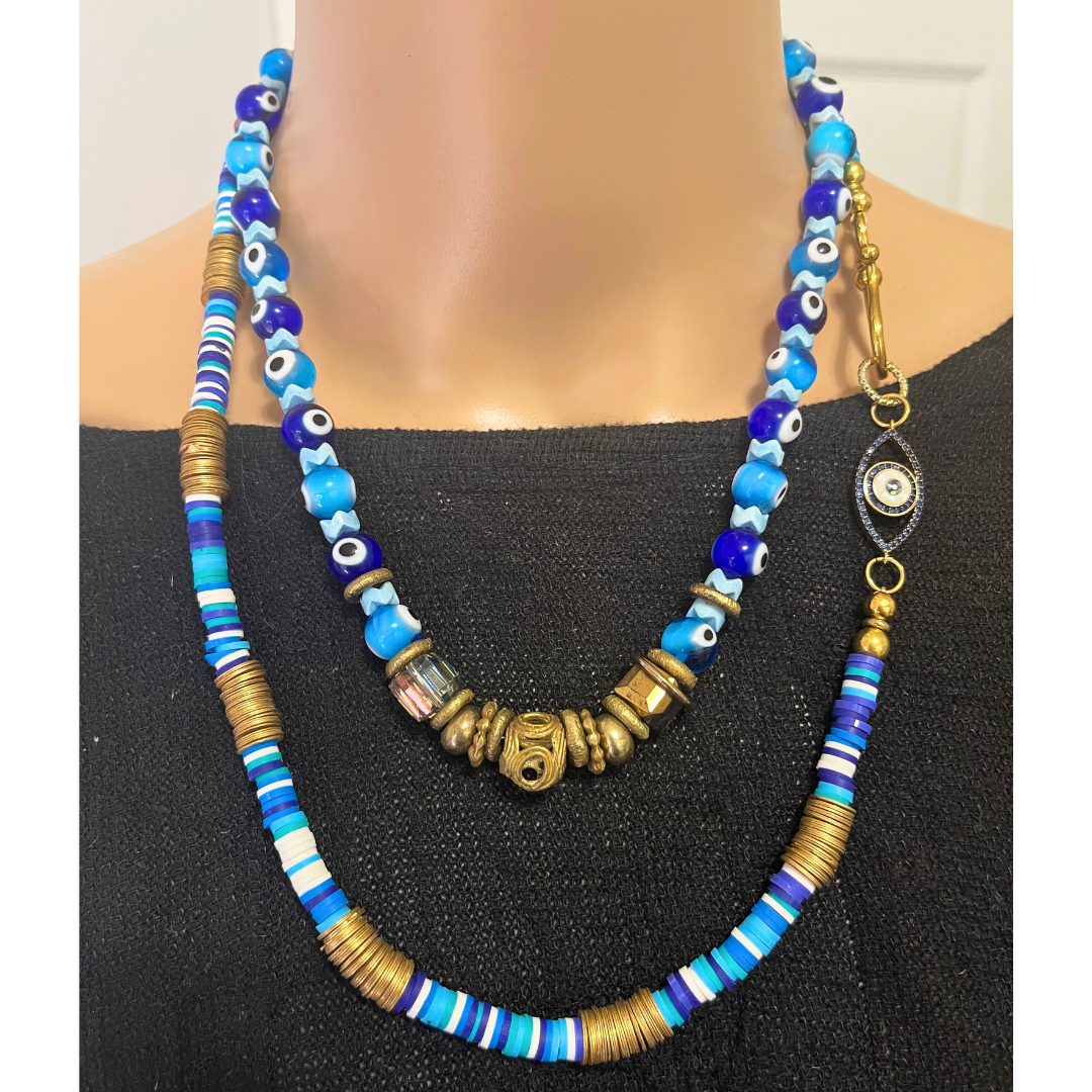 Collar Ojos y adoquines