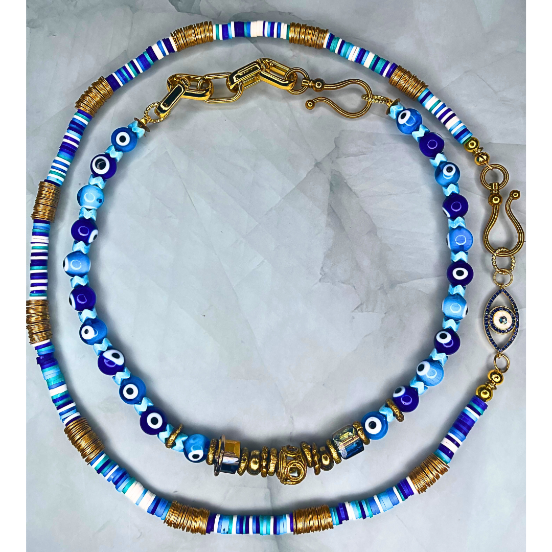 Collar Ojos y adoquines