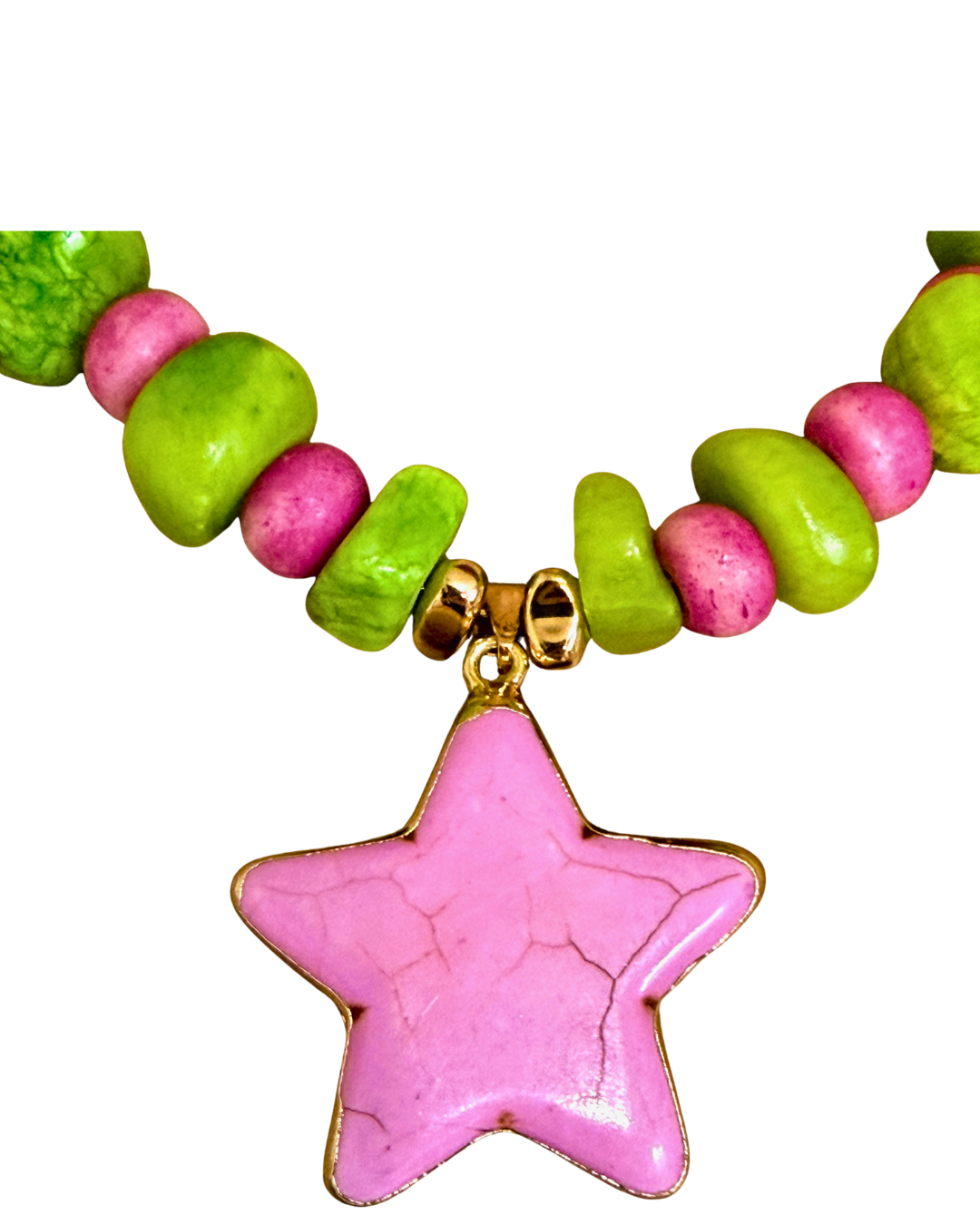 Collar Star Pop Turquesa Rosa