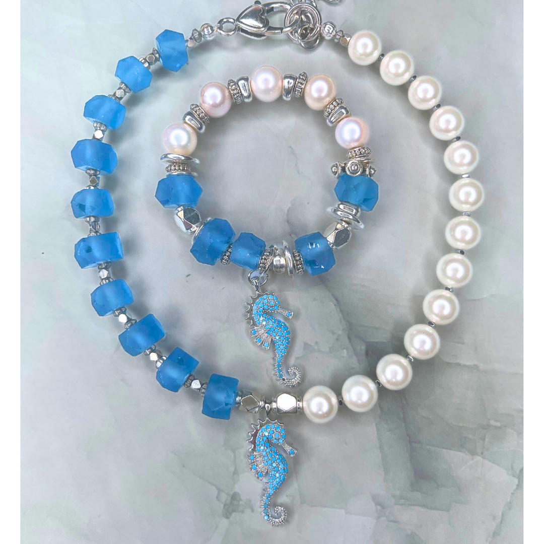 Collar Caballito azul