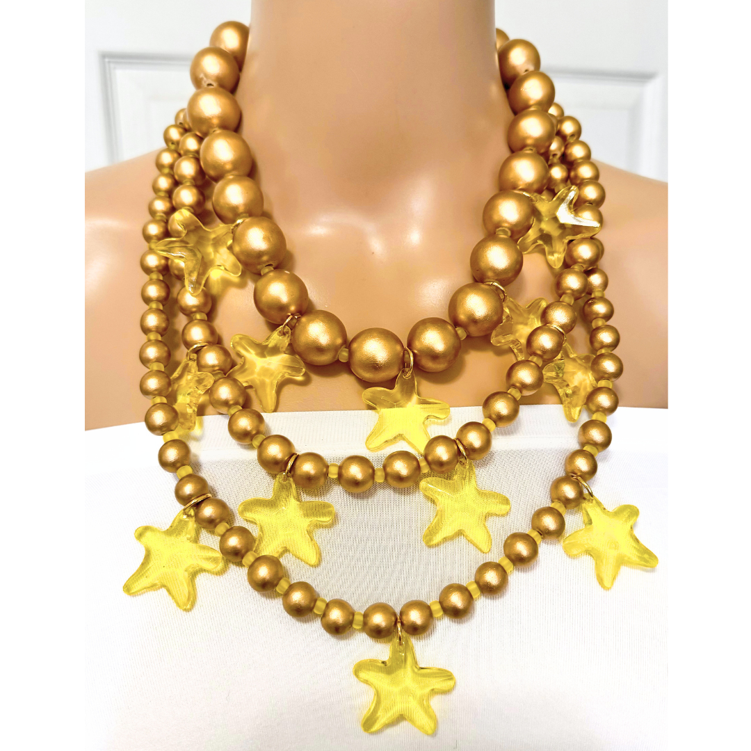 Collar Estrellas amarillas