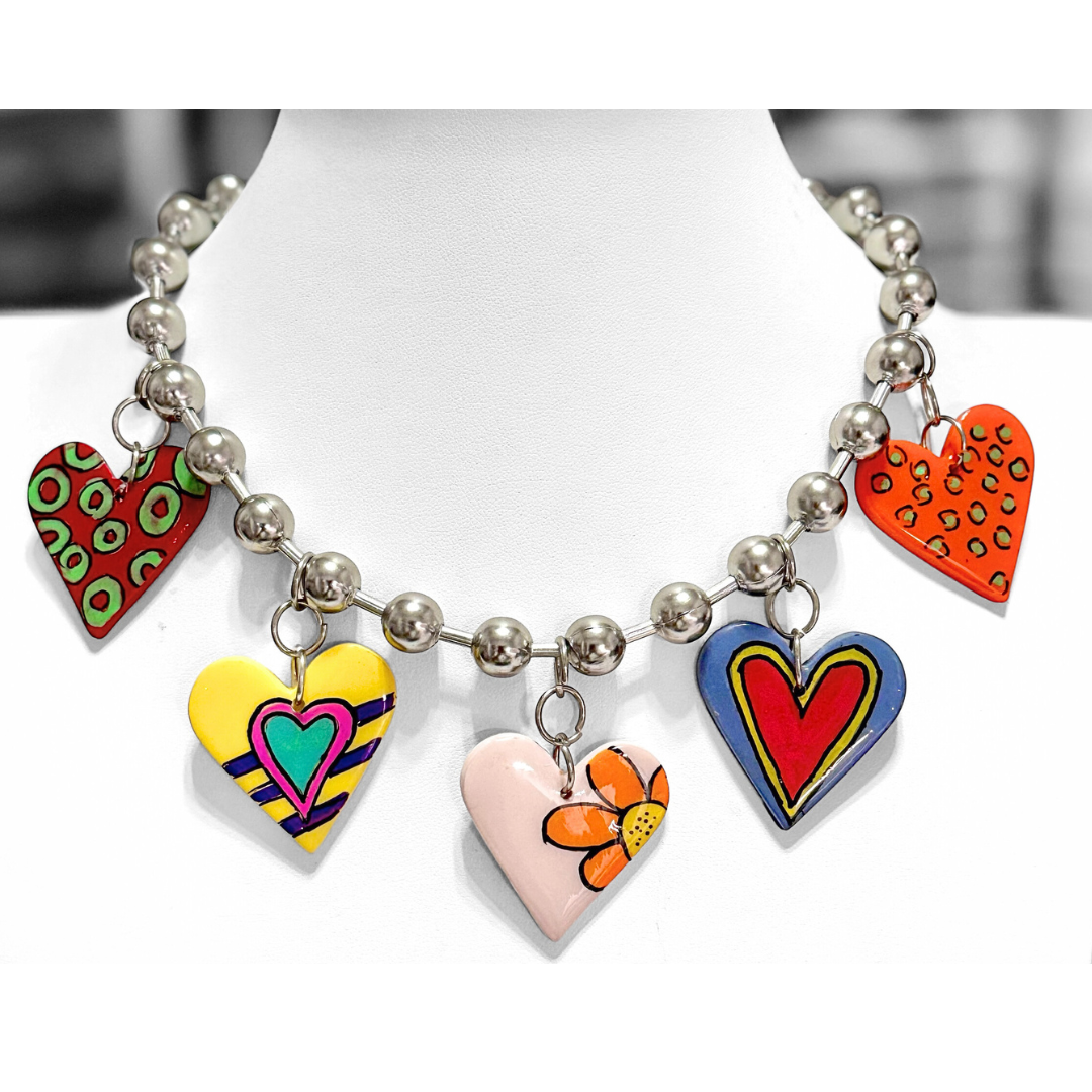Collar Militar con corazones