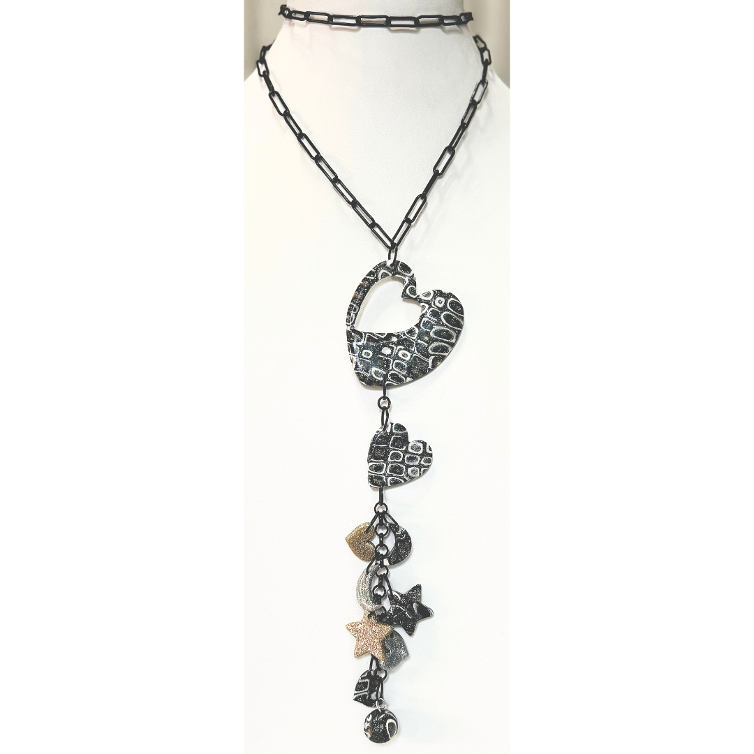Collar Corazón y cielo