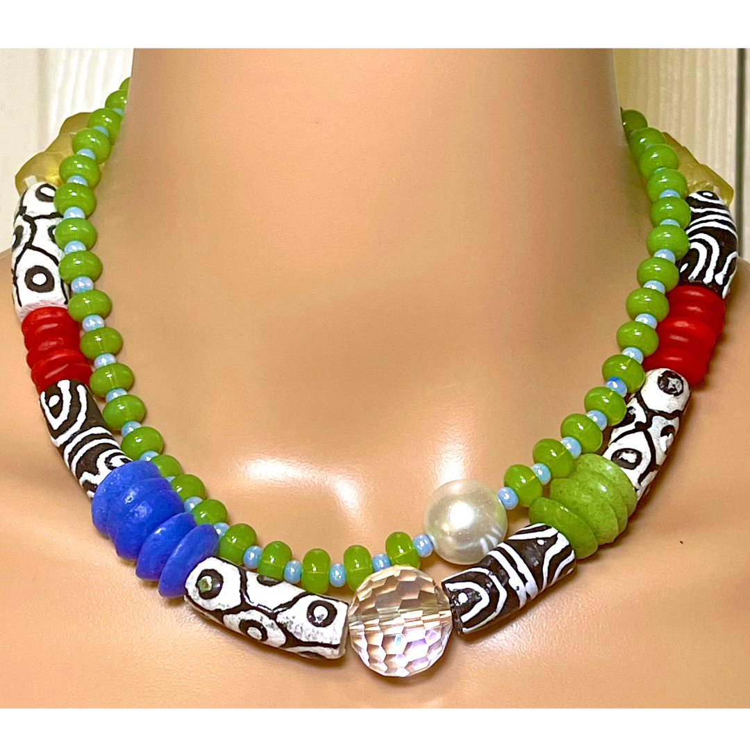 Collar Raíces coloridas