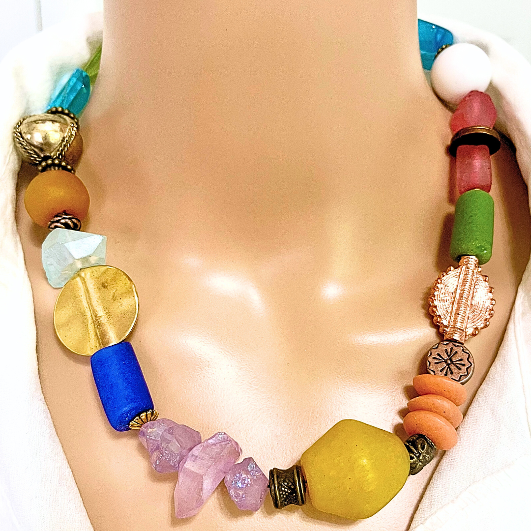 Collar Cristales y más cristales