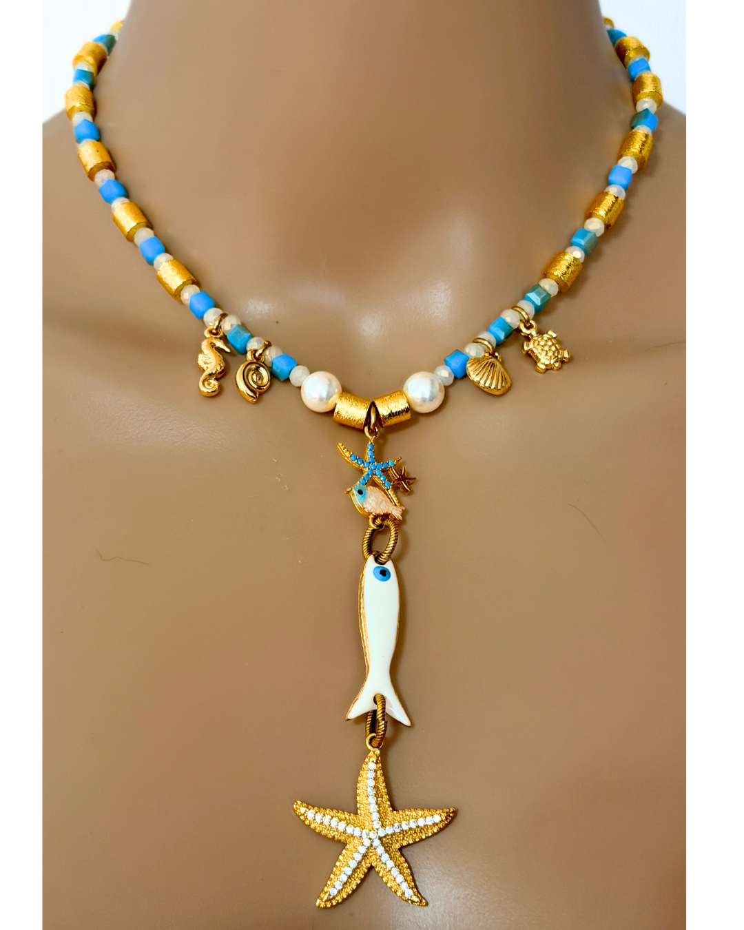 Collar Brisa Dorada del Caribe