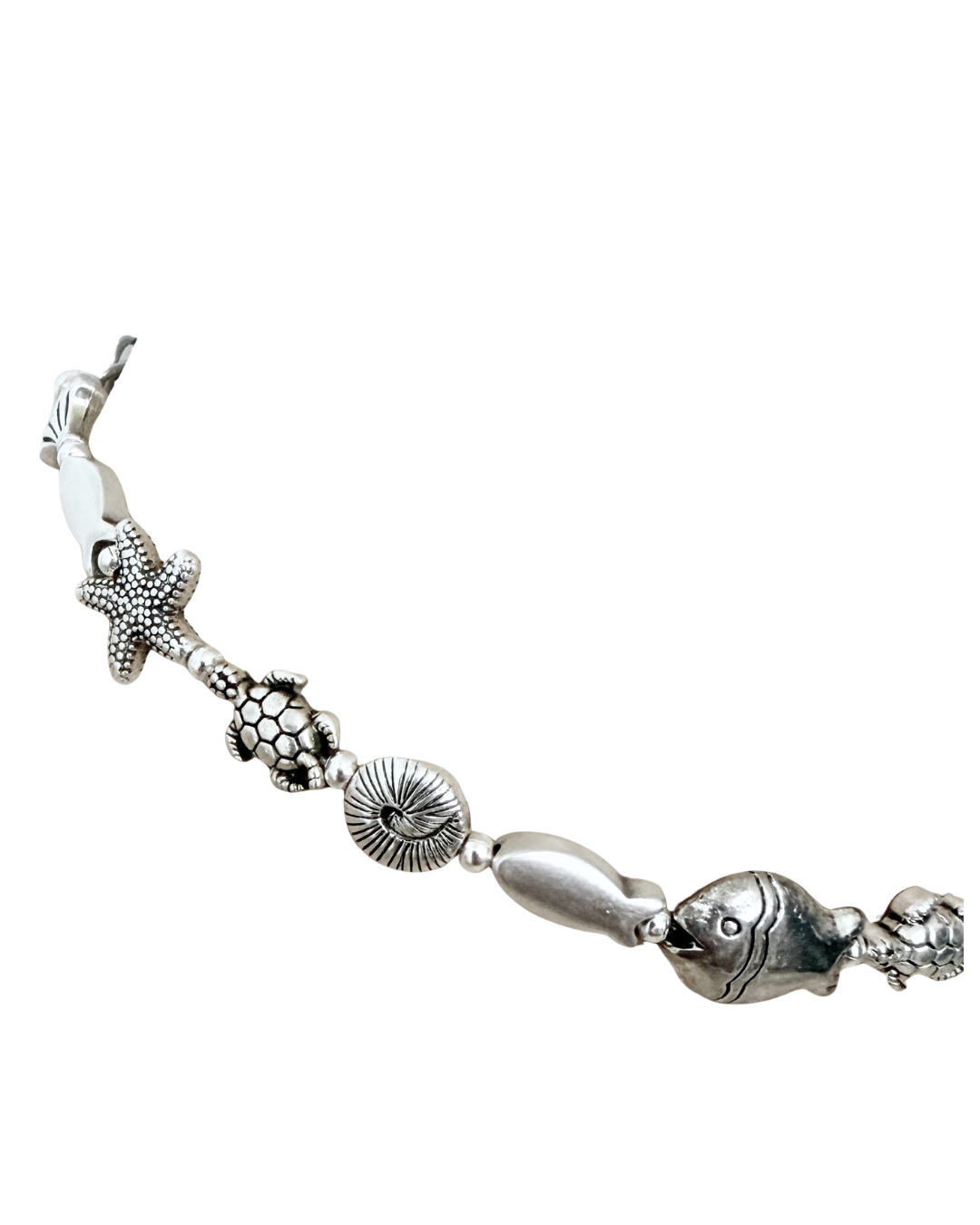 Collar Mareas de Plata Set