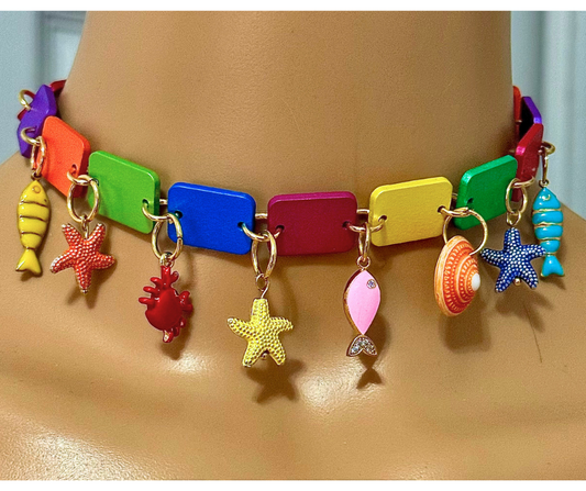 Collar "Choker" marino