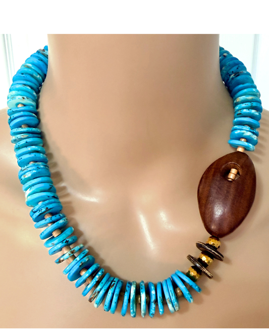 Collar Turquesa Costera
