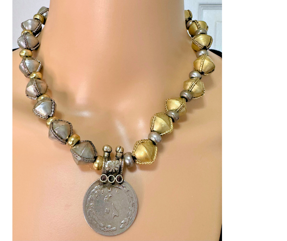 Collar Combinación de metales
