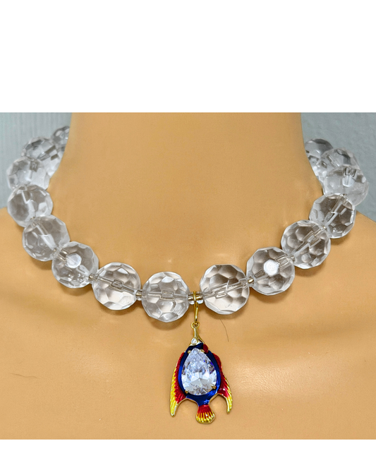 Collar Pez Arcoíris de Cristal