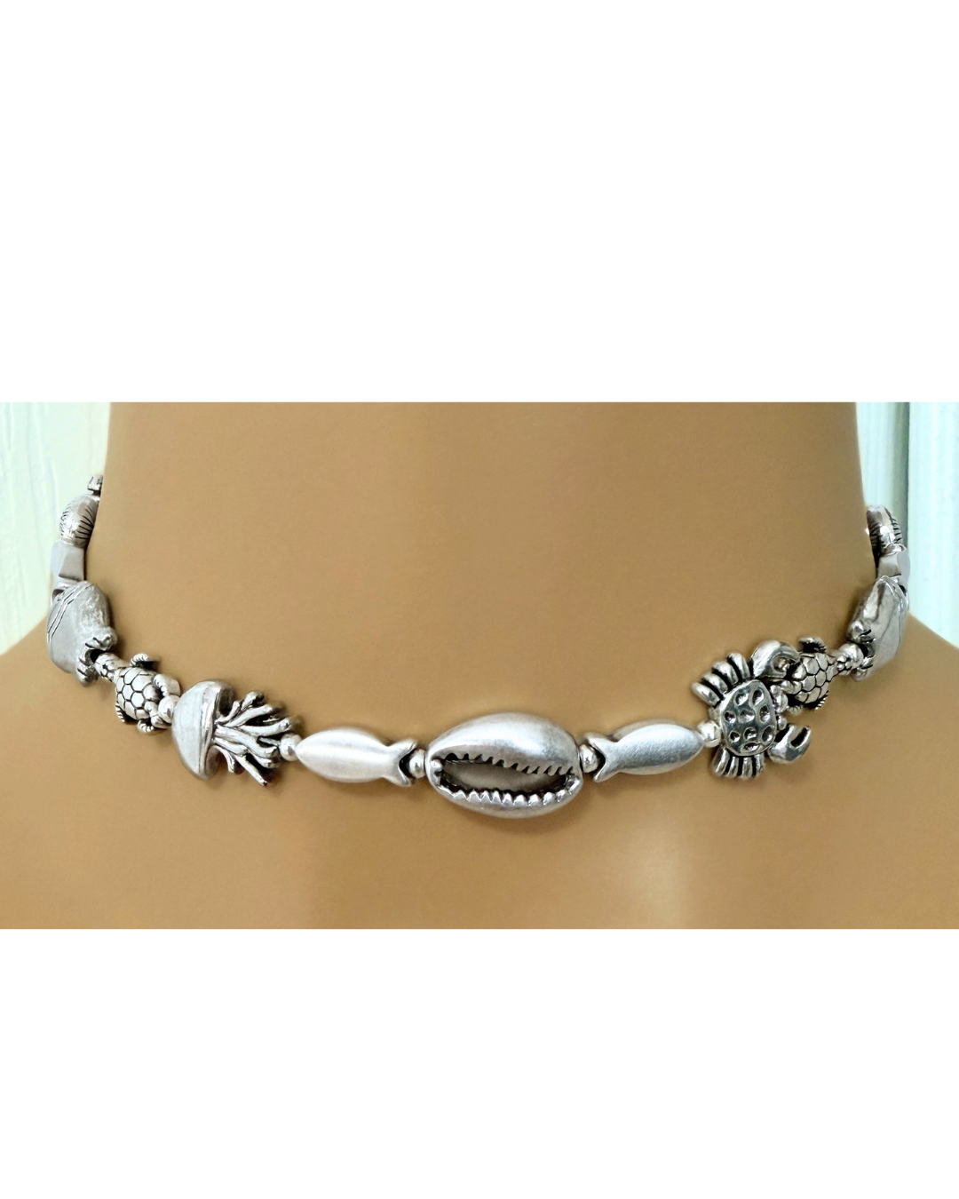 Collar Mareas de Plata Set